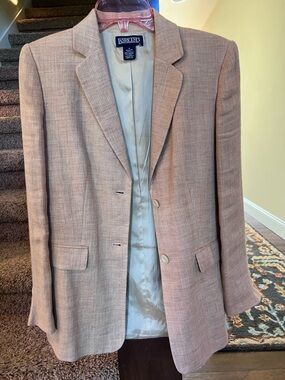 Lands’ End Linen Blazer Tan size 4